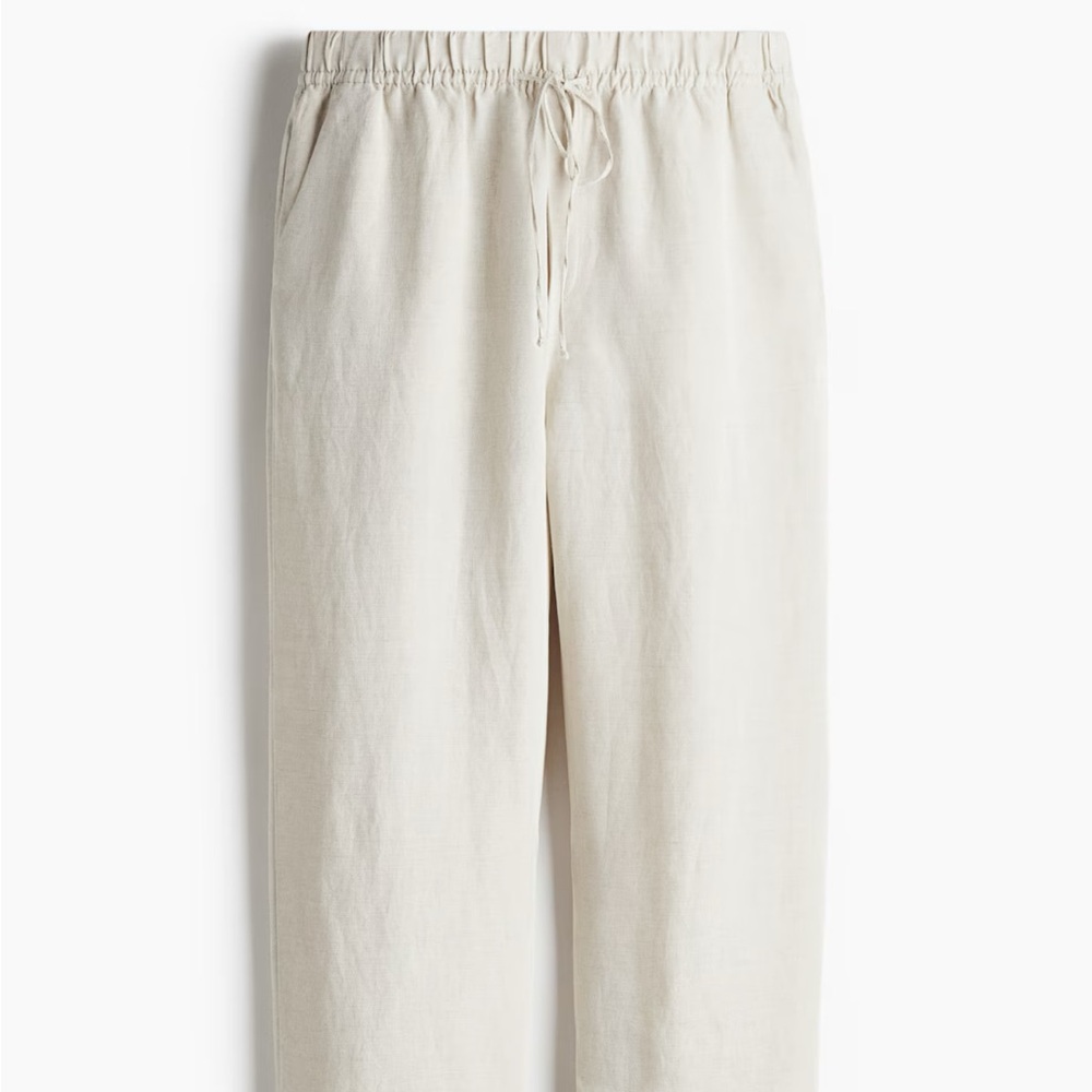 H&M Linen drawstring Pants